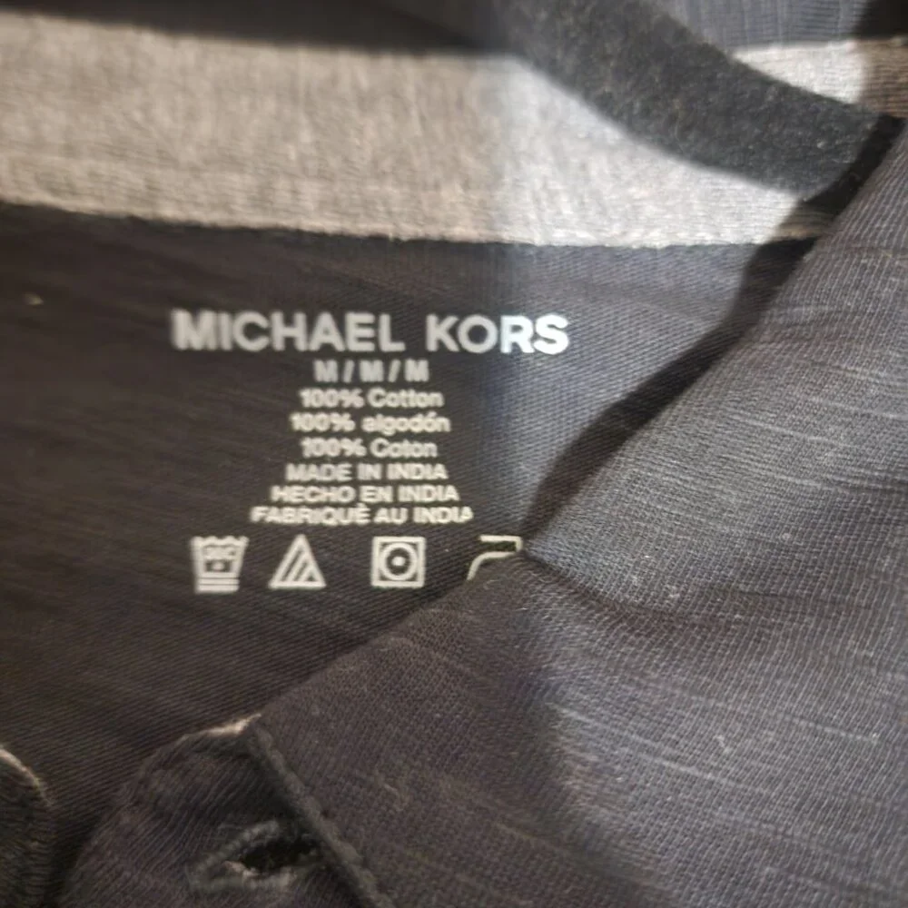 Michael Kors Men's Polo Pocketed with Embroidered Logo NWOT Black Med - Picture 5 of 7